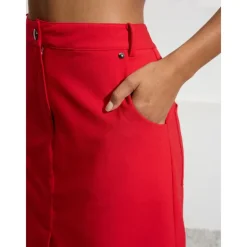 Women's Golf Skorts 18inch Red Bottoms Ladies Golf Attire Clothes Outfits Wear Apparel