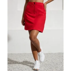 Women's Golf Skorts 18inch Red Bottoms Ladies Golf Attire Clothes Outfits Wear Apparel