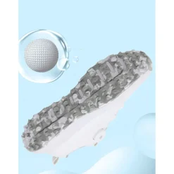 Women's Gray Waterproof Golf Shoes with Dial Lacing System – Comfortable Non-Slip Athletic Footwear for Outdoor Practice, Tournaments or Rainy Days