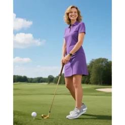 Women's Gray Waterproof Golf Shoes with Dial Lacing System – Comfortable Non-Slip Athletic Footwear for Outdoor Practice, Tournaments or Rainy Days