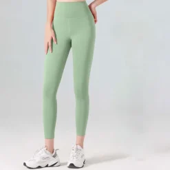 Women's Gym Leggings Joggers Leggings Basic Lightweight High Waist Yoga Fitness Gym Workout Pants Light Brown Black White Fall Winter Sports Activewear Micro-elastic Skinny