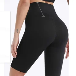 Women's Gym Shorts Yoga Shorts Workout Shorts High Waist Yoga Gym Workout Pilates Capri Leggings Black Fuchsia Orange Sports Activewear Stretchy Slim