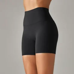 Women's Gym Shorts Yoga Shorts Workout Shorts High Waist Yoga Gym Workout Pilates Shorts Black White Dark Gray Sports Activewear Stretchy Slim