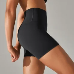 Women's Gym Shorts Yoga Shorts Workout Shorts High Waist Yoga Gym Workout Pilates Shorts Black White Dark Gray Sports Activewear Stretchy Slim