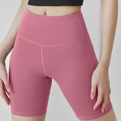 Women's Gym Shorts Yoga Shorts Workout Shorts High Waist Yoga Gym Workout Pilates Shorts Dark Grey Black Pink Sports Activewear Stretchy Slim