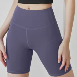 Women's Gym Shorts Yoga Shorts Workout Shorts High Waist Yoga Gym Workout Pilates Shorts Dark Grey Black Pink Sports Activewear Stretchy Slim