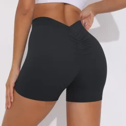 Women's Gym Shorts Yoga Shorts Workout Shorts High Waist Yoga Gym Workout Pilates Shorts Black White Royal Blue Sports Activewear Stretchy Slim