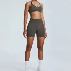 Women's Gym Shorts Yoga Shorts Workout Shorts Elastic Waistband High Waist Yoga Gym Workout Pilates Shorts Black Pink Orange Sports Activewear Stretchy Slim