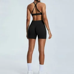 Women's Gym Shorts Yoga Shorts Workout Shorts Elastic Waistband High Waist Yoga Gym Workout Pilates Shorts Black Pink Orange Sports Activewear Stretchy Slim