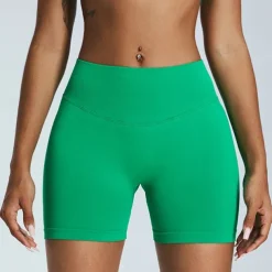 Women's Gym Shorts Yoga Shorts Workout Shorts Elastic Waistband High Waist Yoga Gym Workout Pilates Shorts Black Pink Orange Sports Activewear Stretchy Slim