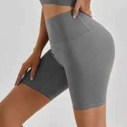 Women's Gym Shorts Yoga Shorts Workout Shorts Tummy Control Butt Lift High Waist Yoga Gym Workout Pilates Shorts Navy Black Coffee Spandex Sports Activewear Stretchy Slim