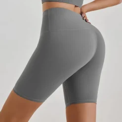 Women's Gym Shorts Yoga Shorts Workout Shorts Tummy Control Butt Lift High Waist Yoga Gym Workout Pilates Shorts Navy Black Coffee Spandex Sports Activewear Stretchy Slim