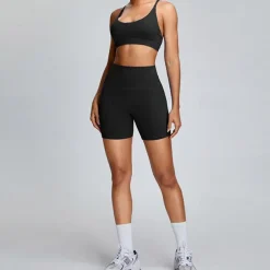 Women's Gym Shorts Yoga Shorts Workout Shorts Elastic Waistband High Waist Pilates Gym Workout Workout Shorts Yellow Pink Blue Sports Activewear Stretchy Slim