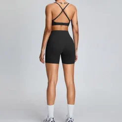 Women's Gym Shorts Yoga Shorts Workout Shorts Elastic Waistband High Waist Pilates Gym Workout Workout Shorts Yellow Pink Blue Sports Activewear Stretchy Slim