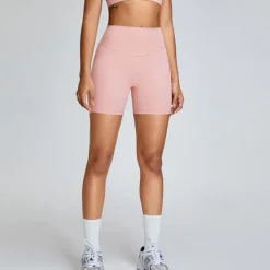 Women's Gym Shorts Yoga Shorts Workout Shorts Elastic Waistband High Waist Pilates Gym Workout Workout Shorts Yellow Pink Blue Sports Activewear Stretchy Slim