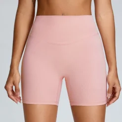 Women's Gym Shorts Yoga Shorts Workout Shorts Elastic Waistband High Waist Pilates Gym Workout Workout Shorts Yellow Pink Blue Sports Activewear Stretchy Slim