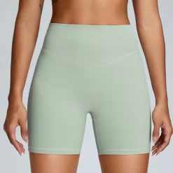 Women's Gym Shorts Yoga Shorts Workout Shorts Elastic Waistband High Waist Pilates Gym Workout Workout Shorts Yellow Pink Blue Sports Activewear Stretchy Slim