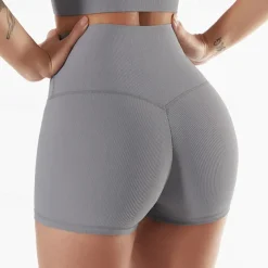 Women's Gym Shorts Yoga Shorts Workout Shorts Elastic Waistband High Waist Yoga Gym Workout Pilates Shorts Black White Navy Blue Sports Activewear Stretchy Slim