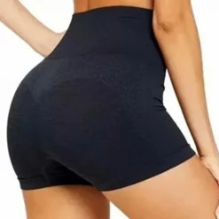 Women's Gym Shorts Yoga Shorts Workout Shorts High Waist Yoga Gym Workout Pilates Shorts Black Blue Sky Blue Sports Activewear Stretchy Slim