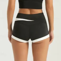 Women's Gym Shorts Yoga Shorts Workout Shorts Criss Cross Waist High Waist Yoga Gym Workout Pilates Shorts Black Khaki Gray Sports Activewear Stretchy Slim