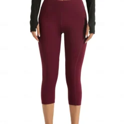 Women's Gym Shorts Yoga Shorts Workout Shorts Side Pockets Tummy Control Butt Lift High Waist Yoga Gym Workout Pilates Capri Leggings Dark Pink Black Pink Spandex Sports Activewear Stretchy Slim