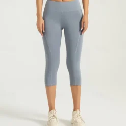 Women's Gym Shorts Yoga Shorts Workout Shorts Side Pockets Tummy Control Butt Lift High Waist Yoga Gym Workout Pilates Capri Leggings Dark Pink Black Pink Spandex Sports Activewear Stretchy Slim