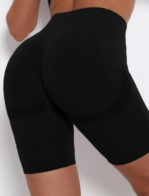 Women's Gym Shorts Yoga Shorts Biker Shorts Scrunch Butt Ruched Butt Lifting Gusseted Crotch Tummy Control Butt Lift High Waist Fitness Gym Workout Running Bottoms Fashion Black Yellow Red Spandex