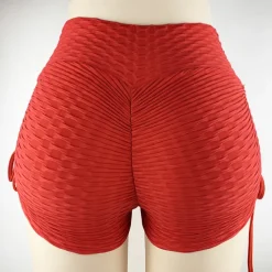 Women's Gym Shorts Yoga Shorts Scrunch Butt Tummy Control Butt Lift High Waist Yoga Fitness Gym Workout Shorts Black Yellow Red Spandex Sports Activewear Stretchy