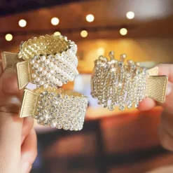 Women's Hair Clip For Daily Classic Crystal Alloy Crown Rhinestone Grabber Pearl Rhinestone Grabber Crown Black Diamond Hair Clip