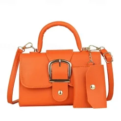 Women's Handbag Crossbody Bag PU Leather Daily Durable Solid Color Black White Yellow