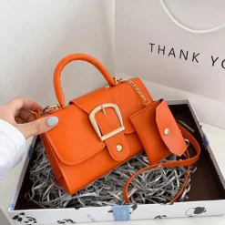 Women's Handbag Crossbody Bag PU Leather Daily Durable Solid Color Black White Yellow