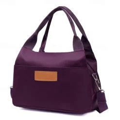 Women's Handbag Crossbody Bag Hobo Bag Nylon Daily Holiday Zipper Large Capacity Foldable Lightweight Geometric Color Block Flower Pink flowers Leaves Red rose