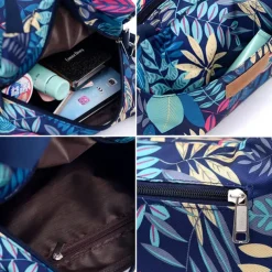 Women's Handbag Crossbody Bag Hobo Bag Nylon Daily Holiday Zipper Large Capacity Foldable Lightweight Geometric Color Block Flower Pink flowers Leaves Red rose