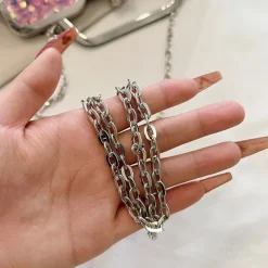 Women's Handbag Evening Bag Clutch Bags Synthetic Party Bridal Shower Wedding Party Sequin Large Capacity Anti-Dust Solid Color White Pink Blue