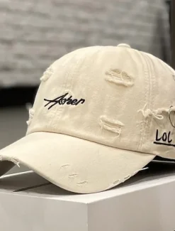 Women's Hat Baseball Cap Portable Sun Protection Breathable Street Daily Weekend Embroidery Letter