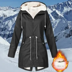 Women's Hiking Fleece Jacket Winter Outdoor Waterproof Warm Soft Comfortable Fleece Jackets Full Zip Camping / Hiking / Caving Traveling Winter Sports Black Pink Red Navy Blue Green