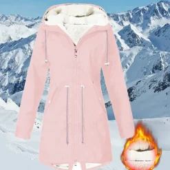 Women's Hiking Fleece Jacket Winter Outdoor Waterproof Warm Soft Comfortable Fleece Jackets Full Zip Camping / Hiking / Caving Traveling Winter Sports Black Pink Red Navy Blue Green