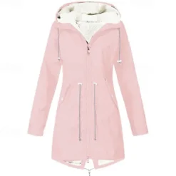 Women's Hiking Fleece Jacket Winter Outdoor Waterproof Warm Soft Comfortable Fleece Jackets Full Zip Camping / Hiking / Caving Traveling Winter Sports Black Pink Red Navy Blue Green