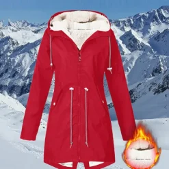 Women's Hiking Fleece Jacket Winter Outdoor Waterproof Warm Soft Comfortable Fleece Jackets Full Zip Camping / Hiking / Caving Traveling Winter Sports Black Pink Red Navy Blue Green