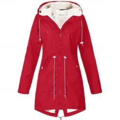 Women's Hiking Fleece Jacket Winter Outdoor Waterproof Warm Soft Comfortable Fleece Jackets Full Zip Camping / Hiking / Caving Traveling Winter Sports Black Pink Red Navy Blue Green