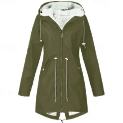 Women's Hiking Fleece Jacket Winter Outdoor Waterproof Warm Soft Comfortable Fleece Jackets Full Zip Camping / Hiking / Caving Traveling Winter Sports Black Pink Red Navy Blue Green