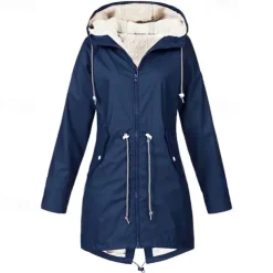 Women's Hiking Fleece Jacket Winter Outdoor Waterproof Warm Soft Comfortable Fleece Jackets Full Zip Camping / Hiking / Caving Traveling Winter Sports Black Pink Red Navy Blue Green