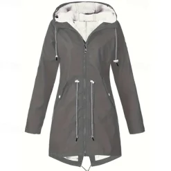 Women's Hiking Fleece Jacket Winter Outdoor Waterproof Warm Soft Comfortable Fleece Jackets Full Zip Camping / Hiking / Caving Traveling Winter Sports Black Pink Red Navy Blue Green