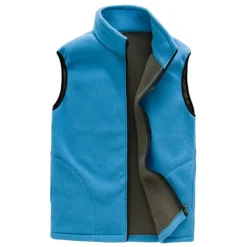 Women's Hiking Fleece Vest Top Outdoor Thermal Warm Windproof Breathable Quick Dry Winter Polyester Black Purple Sky Blue Hunting Ski / Snowboard Fishing