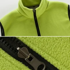 Women's Hiking Fleece Vest Top Outdoor Thermal Warm Windproof Breathable Quick Dry Winter Polyester Black Purple Sky Blue Hunting Ski / Snowboard Fishing