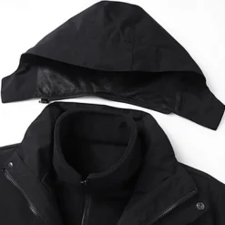 Women's Hiking Jacket Fleece Winter Outdoor Waterproof Windproof Detachable Fleece Multi-Pockets Lightweight Jacket Full Zip Camping / Hiking / Caving Winter Sports Black Ivory Pink Green Khaki