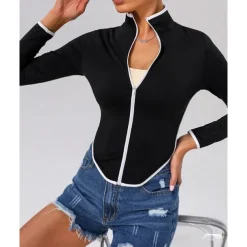 Women's Hiking Jacket Sport Jacket Outdoor Quick Dry Sweat wicking Hiking Outfits Hiking Clothes Autumn / Fall Jacket Tennis Golf Running Patchwork Black Dark Purple Blue