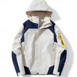 Women's Hiking Jacket Winter Outdoor Color Block Waterproof Windproof Multi-Pockets Front Zipper Lightweight Jacket Full Zip Camping / Hiking / Caving Winter Sports Black White Pink Purple Green