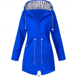 Women's Hiking Jacket Winter Outdoor Waterproof Windproof Multi-Pockets Front Zipper Lightweight Jacket Full Zip Camping / Hiking / Caving Winter Sports Black Yellow Pink Red Dark Navy