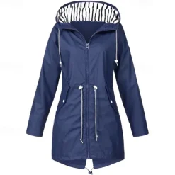 Women's Hiking Jacket Winter Outdoor Waterproof Windproof Multi-Pockets Front Zipper Lightweight Jacket Full Zip Camping / Hiking / Caving Winter Sports Black Yellow Pink Red Dark Navy